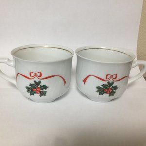 Tea Coffee Cup Christmas Mistletoe  Korona Poland